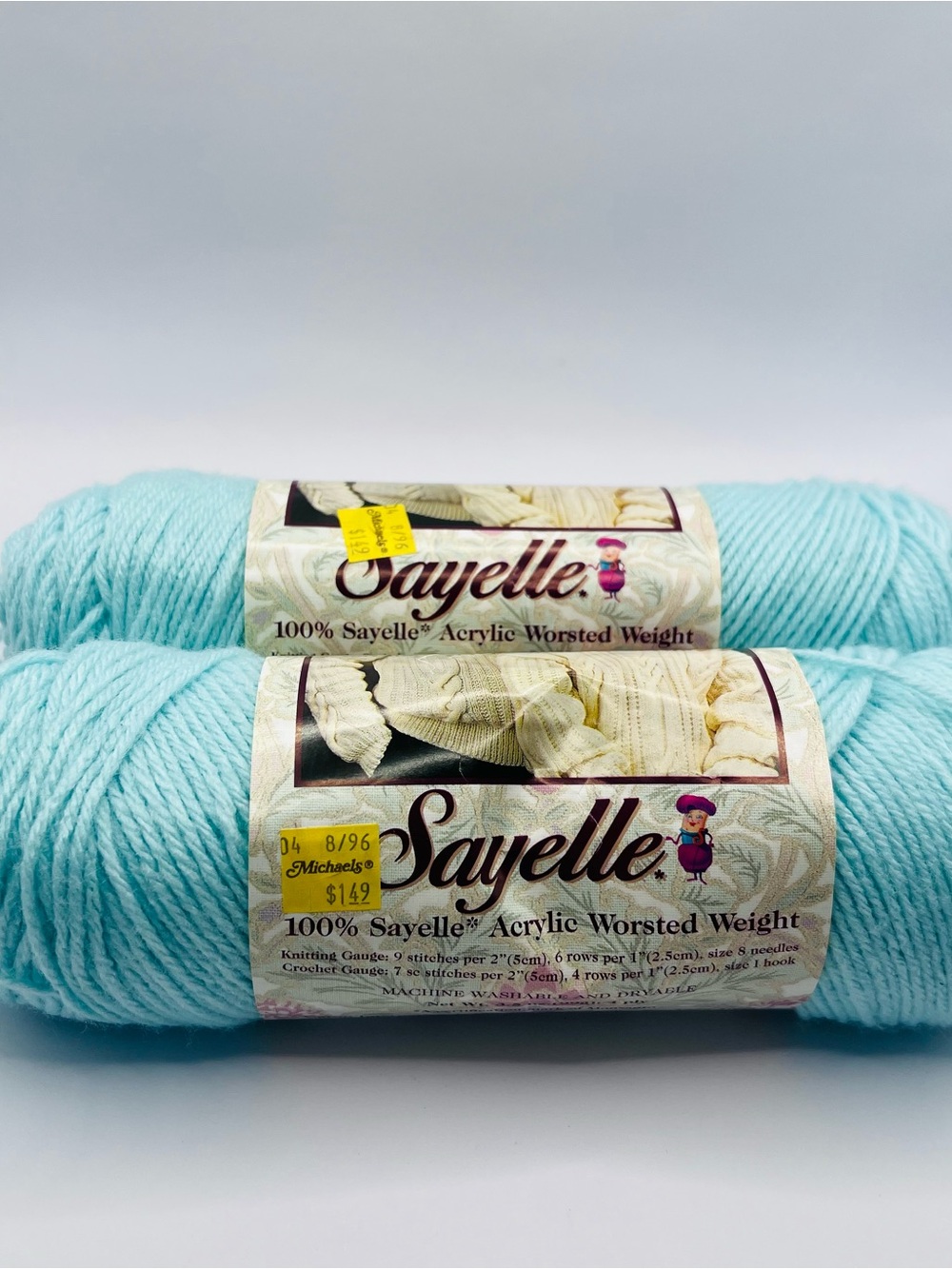 Elle Sayelle Acrylic Worsted Weight Yarn - Pale Aqua